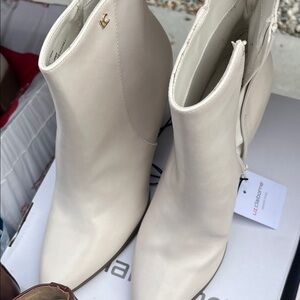 Elegant liz clairborne White Ankle Boots